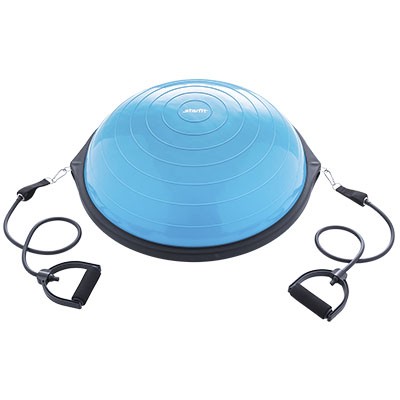 Полусфера "BOSU" GB-502 PRO с эспандерами, с насосом, синий